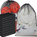 Berlune 30 Pack Large Mesh Laundry Bags, 24 x 36 Inch Bulk Wash Set with Drawstring for Commercial Use, Dorms, Vacation Rentals, Laundromats, Apartments & Facilities(Black)