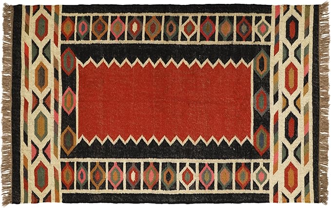 Klim Wool Jute Rug – Handwoven Elegance and Durability (Design 20)