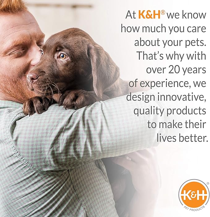 K&H Pet Products Self-Warming Crate Pad, Warming Dog Bed, Machine Washable Dog Mat, Gray X-Small 14 X 22 Inches (Pack of 2)