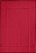 Ample Decor Bath Mats 100% Cotton 34 X 20 Inches, Oeko Tex Certified 1350 GSM Solid Construction Thick & Plush, Super Absorbent for Bathroom Floor, Shower – Red
