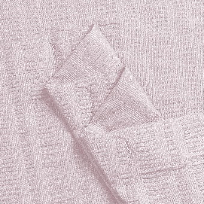 Aiyufeng Moga Pink Shower Curtain, Pink Bathroom Curtain with Textured, Embossed Fabric Shower Curtain, Hotel Quality Bathroom Shower Curtains, 72 x 72 Inches