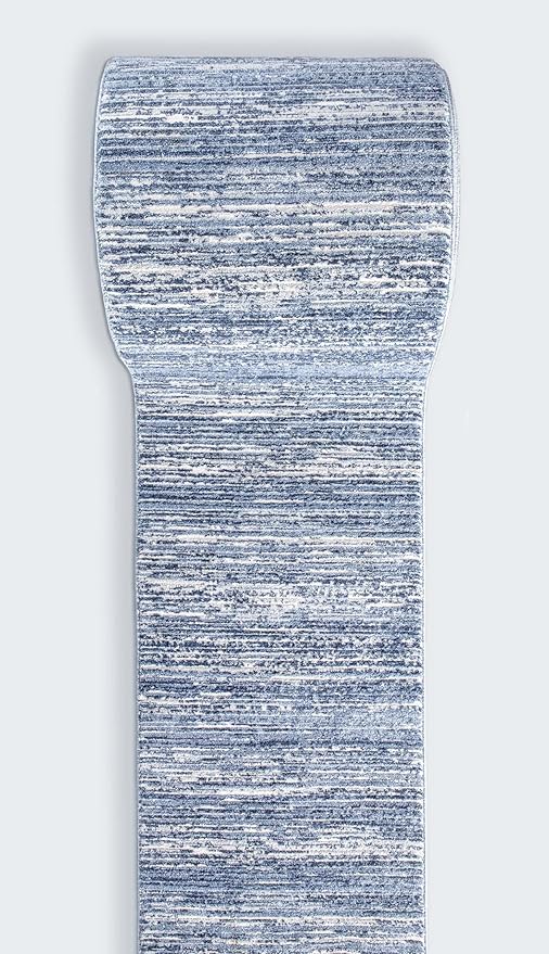 Well Woven Custom Size Hallway & Stair Runner- Harlow Delphi Taupe 27 Inches Wide x 14 Feet Long Runner (27" x 14') Runner Rug - Modern Stripes Pattern, Ultra-Soft, Easy-Clean
