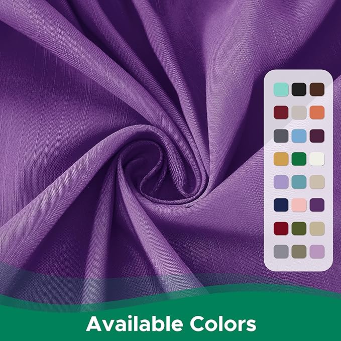 Biscaynebay Wrap Around Bed Skirts for Full & Full XL Beds 15" Drop, Eggplant Adjustable Elastic Dust Ruffles Easy Fit Wrinkle & Fade Resistant Silky Luxurious Fabric Machine Washable