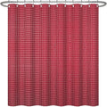 ggaimwf 72x96 Inch Solid Color Shower Curtain for Bathroom Waffle Bath Water Resistant Fabric Curtains Burgundy Modern Thick Shower Stall Curtain with Metal Hooks
