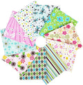 Craftido -25 Options- 100% Cotton Quilting Fabric Bundles 10pcs Fat Quarters 18”x21”-Medium Weight 5.2 oz- Soft Cotton for Quilting, Sewing Project, Patchwork, DIY Crafts - Spring