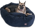Majestic Pet Villa 52 Inch Shredded Memory Foam Dog Bed for X-Large Sized Dog 52x35x11 Inch–Orthopedic Pet Bed with Removable Washable Cover-Washable X-Large Puppy Mat with Head Support-Navy