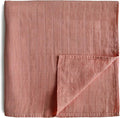 mushie Muslin Baby Swaddle Blanket | 100% Organic Cotton (Cedar)