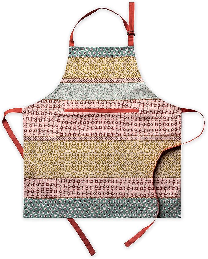 Maison d' Hermine 100% Cotton Apron for women with Pocket Kitchen Chef Apron for Men Cooking Gardening Server Waitress