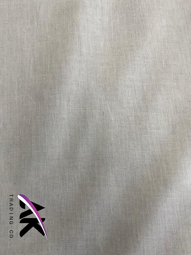 AK Trading Co. 60" Wide Natural Muslin Fabric, 100% Cotton Fabric, Unbleached 50 Yards