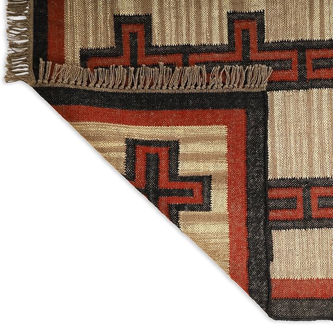 Klim Wool Jute Rug – Handwoven Elegance and Durability (Design 21)