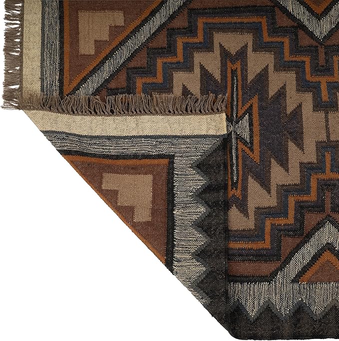Klim Wool Jute Rug – Handwoven Elegance and Durability (Design 11)