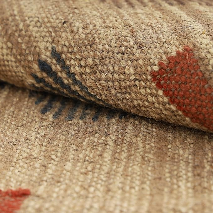 Klim Wool Jute Rug – Handwoven Elegance and Durability (Design 24)