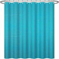 ggaimwf 72x96 Inch Solid Color Shower Curtain for Bathroom Waffle Bath Water Resistant Fabric Curtains Teal Modern Thick Shower Stall Curtain with Metal Hooks