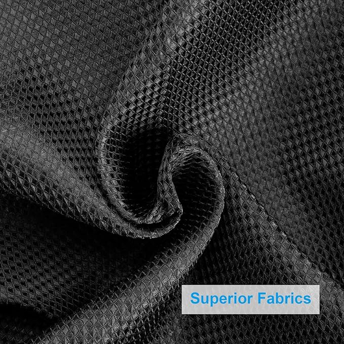 AmazerBath Waffle Shower Curtain, Stall Shower Curtain, Black Shower Curtain Fabric, Hotel Quality Bathroom Shower Curtains, Heavy Duty, 36 x 72 Inches