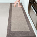 DOMUSTEX Machine Washable Kitchen Rug 24" x 84", Non Slip Kitchen Mat for Floor, Absorbent Entrance Runner Rug for Bedroom, Hallway, Bathroom, Door (Roll Packing)