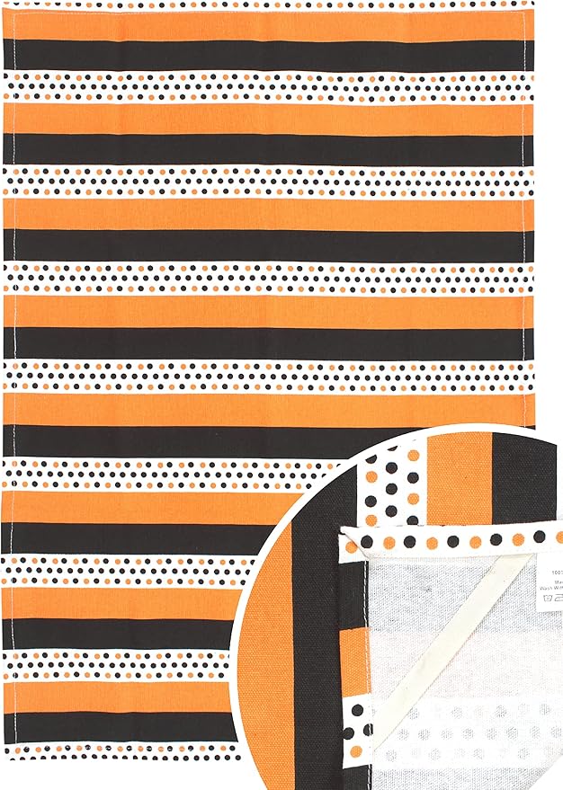 ACCENTHOME Kitchen Towels Set of 4 Super Absorbent Durable Towels Perfect for Kitchen Mess & Drying Dishes 20x28 inch Halloween Design