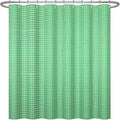 ggaimwf 60x72 Inch Solid Color Shower Curtain for Bathroom Waffle Bath Water Resistant Fabric Curtains Pistachio Green Modern Thick Shower Stall Curtain with Metal Hooks