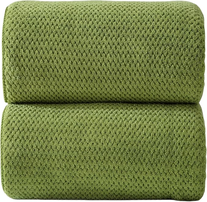 Akzpe 40x80 Inches Bath Sheets Towels for Adults Oversized Bath Towels Extra Large Luxury Super Soft Absorbent Quick Dry Microfiber (Sage Green, 2PCS)