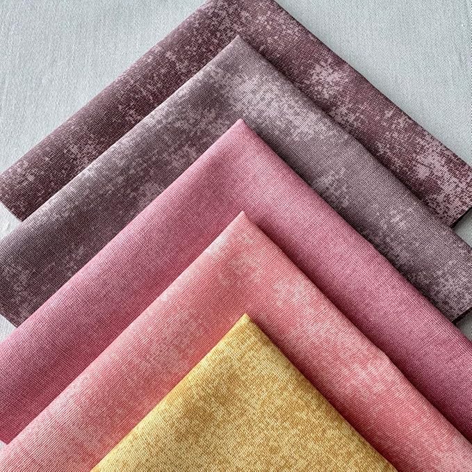 Cotton Patchwork Quilting Fabric Panel – 155×100 cm, 100% Cotton, Made in Türkiye (PRT_KUP 01-001) (Assorted Marble Effect/Pastel & Earthy Tones, 25pcs 8x8 inch)