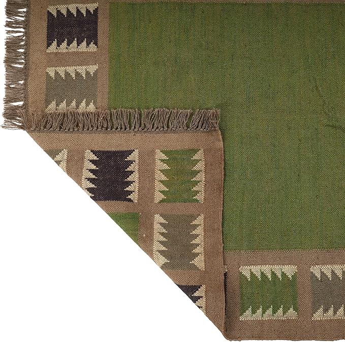 Klim Wool Jute Rug – Handwoven Elegance and Durability (Design 5)