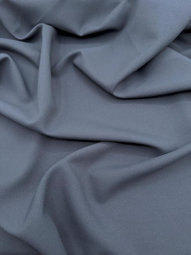 EOVEA - Polyester Poplin Fabric by The Yard – 100% Polyester, 60” Wide Durable Versatile Material for Apparel,Home Décor,Crafts,Tablecloths,Curtains,Drapes,Sewing & DIY Projects (Charcoal,7 Yard)