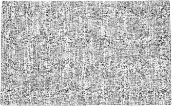 HARFINGTON 4pcs Linen Fabric Placemats 12" x 18" Polyester Rectangle Place Mats Machine Washable Heat Resistant Kitchen Table Mats for Outdoor Indoor Party Family Holiday, Silver Gray