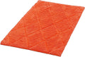 C23 Luxury 2200 GSM Heavyweight Bath Mat | 100% Tufted Cotton | 20"x32" Orange Thick & Plush Bathroom Rug | Ultra-Absorbent, Quick Dry, Anti-Slip Natural Latex Back, Machine Washable, 1 Piece