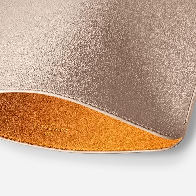 Comfyable Laptop Sleeve 13 Inch Precisely Compatible with MacBook Air M4 2025-2018 & MacBook Pro M2 2022 M1 2020-2016, Faux Leather Cover Case, Sand
