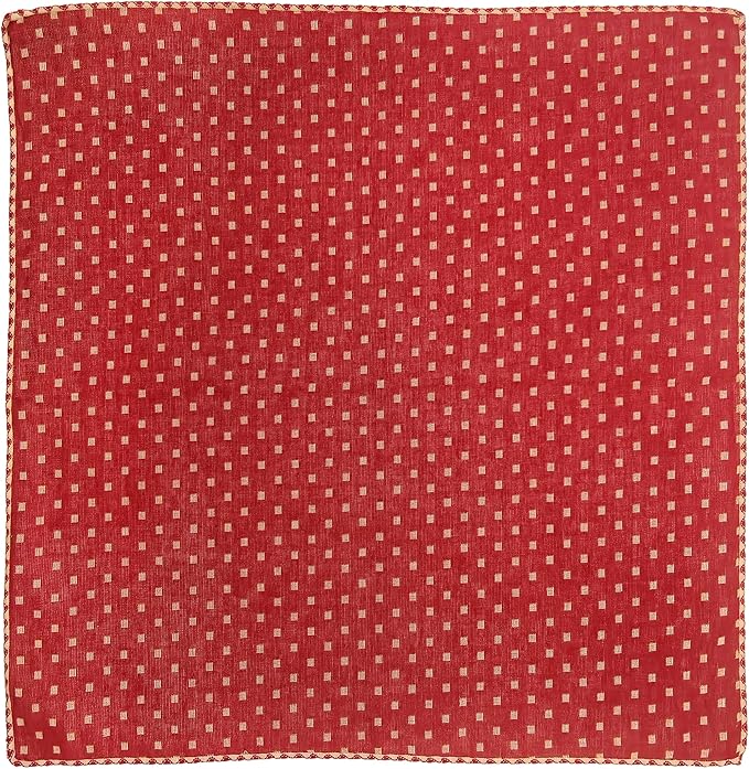 Pemilosci Double Layers Two Tones Dog Cotton Square Bandana Bibs Scarf Kerchief for Small Medium Dogs Boy or Girl - DCB07 R&B