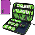 Miavers Electronics Organizer,Travel Cord Organizer Pouch, Portable Cable Organizer Bags,Travel Electronic Accessories Storage Case for Cables, Cords, Charger, Phone (Rosered)