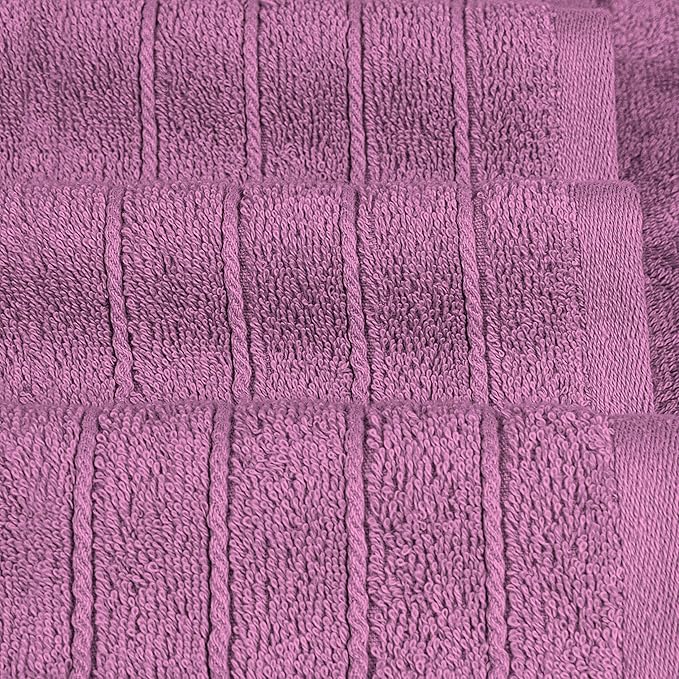 Tens Towels Pack of 2 Extra Large Bath Sheets 35 x 70 Inches, 100% Cotton, Larger & Lighter Weight, Quicker to Dry, Super Soft & Absorbent, Oversized Bath Towels, Purple