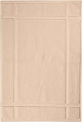 Ample Decor Cotton Bath Mats 34 X 20 Inches, 1350 GSM Oeko Tex Certified Solid Construction Thick & Plush, for Bathroom Floor, Shower – Beige