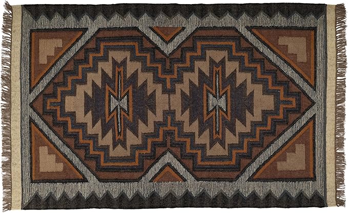 Klim Wool Jute Rug – Handwoven Elegance and Durability (Design 11)