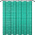 ggaimwf 60x72 Inch Solid Color Shower Curtain for Bathroom Waffle Bath Water Resistant Fabric Curtains Jungle Green Modern Thick Shower Stall Curtain with Metal Hooks