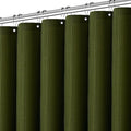 PANGSINNE Army Green Shower Curtain 72 x 96 Inches, Extra Long Jungle Shower Curtain with Waffle Weave Fabric Heavy Duty Hotel Quality for Bathroom