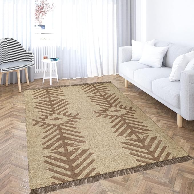 Klim Wool Jute Rug – Handwoven Elegance and Durability (Design 12)