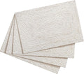 Hausattire Jute Braided Placemats 13x19 Inches Set of 4 Reversible Handwoven Boho Vintage Placemats for Kitchen Dining Tables|BBQ's Thanksgiving Decor Weddings Indoor & Outdoor Parties|Off-White