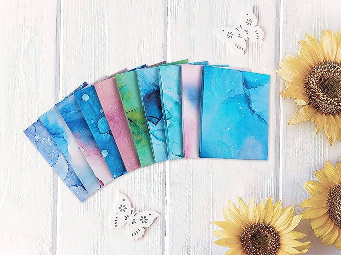 Craftido -25 Options- 100% Cotton Quilting Fabric Bundles 10pcs Fat Quarters 18”x21”-Medium Weight 5.2 oz- Soft Cotton for Quilting, Sewing Project, Patchwork, DIY Crafts - Rainbow Inks