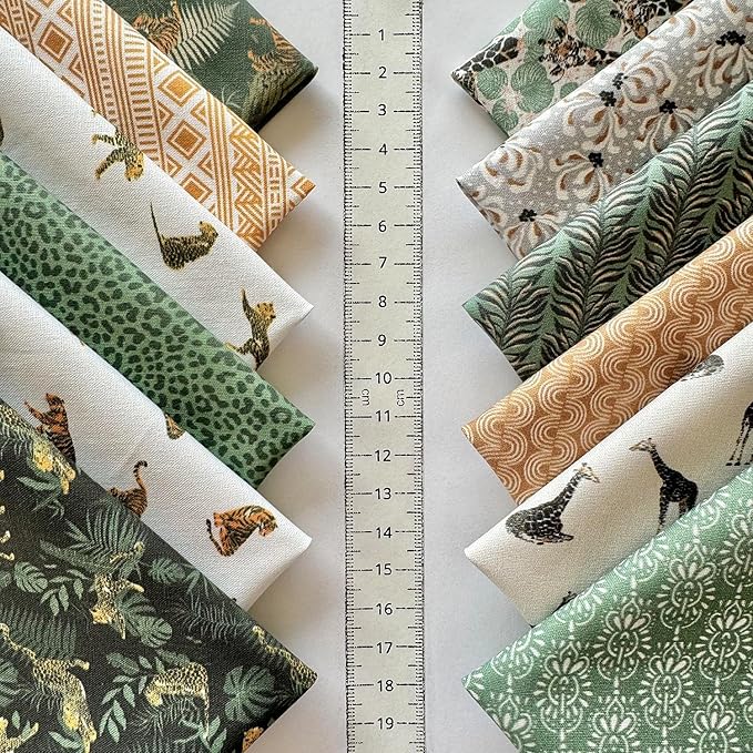 60-Piece Neutral Nature Patchwork Cotton Fabric Squares – 8×8 inch (20×20 cm), 100% Cotton 140 GSM, Pre-Cut Quilting Fabric Bundle, Made in Türkiye