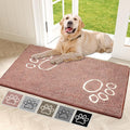 Bcoimo Super Absorbent Dog Door Mat, 48"*30" Anti Slip Mat for Muddy Paws, Pet Rugs for Dirty Paws Washable That Absorbs Moisture and Dirt, for Dog Cage and Pet Resting Carpet