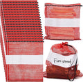 GliCraft 60 Pcs Onion Bags Reusable Mesh Produce Storage with Drawstring Firewood Bags Onion Potato Storage Sacks for Garden Vegetable Fruit Produce Packaging Supplies (22 x 28 Inch)