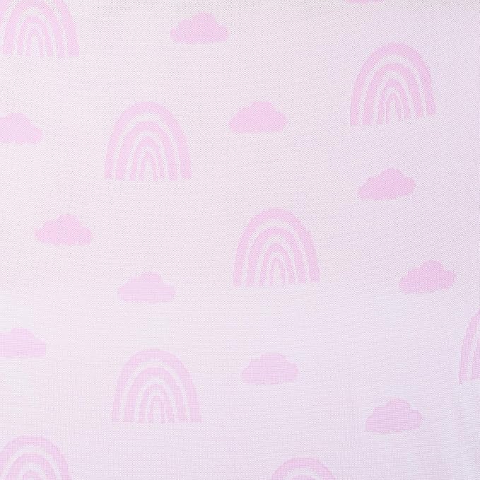 SWaddle AN Rainbow Lilac Jacquard Baby Blanket, Size 30x40in, 100% Cotton Fabric, Two-Sided Breathable Throw Blanket for Boys and Girls