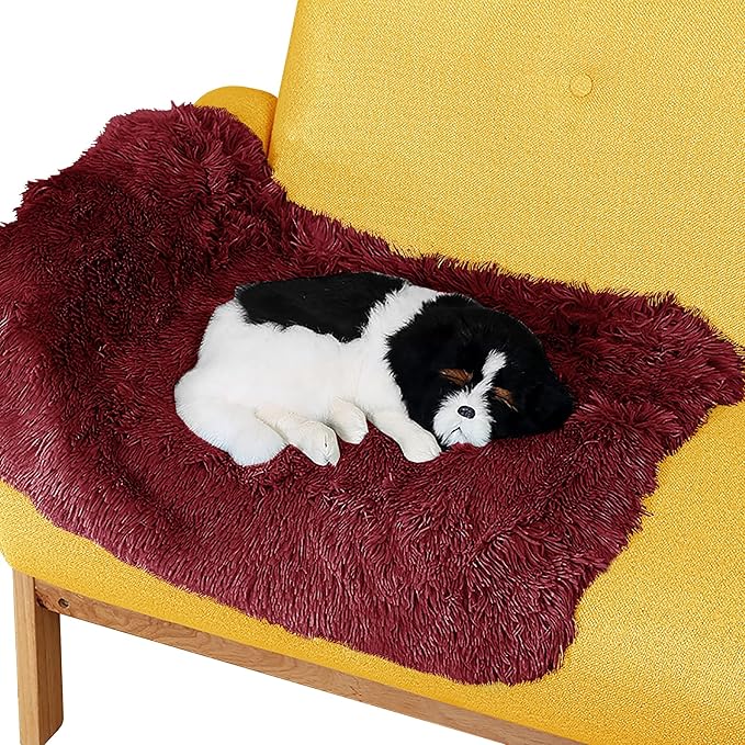 Petbuy Pet Dog Bed Blankets, Fluffy Fleece Dog Throw Blankets Sleep Mat,Soft Puppy Blankets Cat Kitten, S M L XL,Fuzzy Reversible Sherpa Blanket for Bed, Couch, Sofa, Travel,Washable & Lightweight