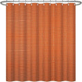 ggaimwf 48x72 Inch Solid Color Shower Curtain for Bathroom Waffle Bath Water Resistant Fabric Curtains Rust Modern Thick Shower Stall Curtain with Metal Hooks