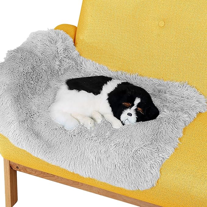 Petbuy Pet Dog Bed Blankets, Fluffy Fleece Dog Throw Blankets Sleep Mat,Soft Puppy Blankets Cat Kitten, S M L XL,Fuzzy Reversible Sherpa Blanket for Bed, Couch, Sofa, Travel,Washable & Lightweight