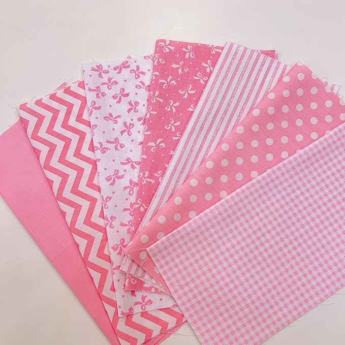 42Pcs 9.4" x 9.4"(23 * 23CM) Cotton Fabric DIY Making Supplies Quilting Patchwork Fabric Fat Quarter Bundles DIY for Quilting Cotton Patchwork Cushions (Peony, 9.4" x 9.4")