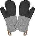 Cuisinart Heritage Kitchen Oven Mitts – Heat-Resistant Kitchen Mitts for Oven with Non-Slip Neoprene Palm, Long Cuff, and Cotton Filling – Durable Oven Gloves for Cooking, Baking, & Grilling