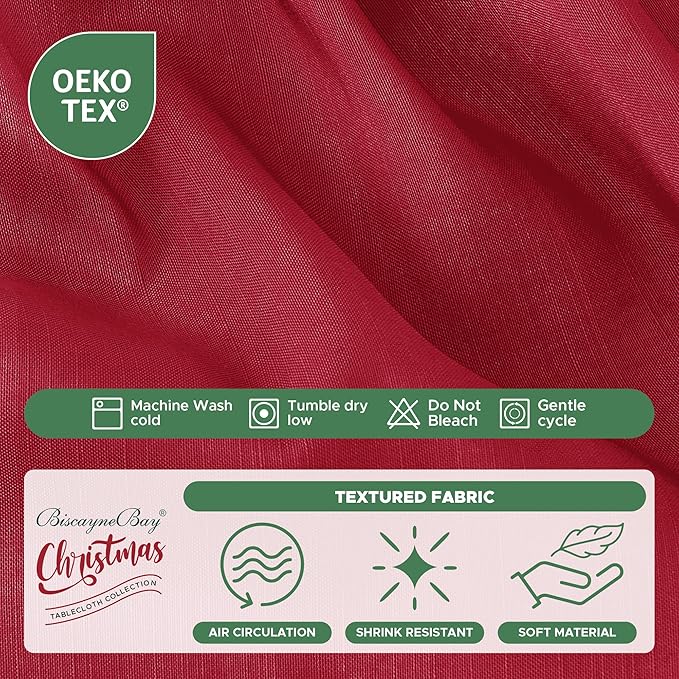 Biscaynebay Wrap Around Bed Skirts for Queen Beds 15" Drop, Red Adjustable Elastic Dust Ruffles Easy Fit Wrinkle & Fade Resistant Silky Luxurious Fabric Machine Washable