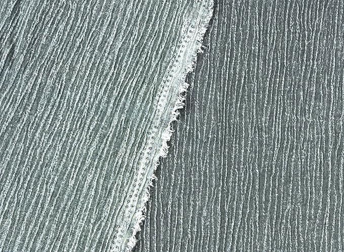 Linen Rayon Blend Fabric by The Linen Lab – Lightweight, Soft, Pre-Washed Material for Sewing, Clothing, Crafts & DIY (3 Yard pre Cut, Khaki - Pigment Dyed)