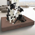 Sytopia 36 Inch Orthopedic Waterproof Dog Crate Bed for Large Dogs, Removable Washable Cover, Egg Crate Foam Mat, Suitable for Dogs Up to 60 Lbs, Brown